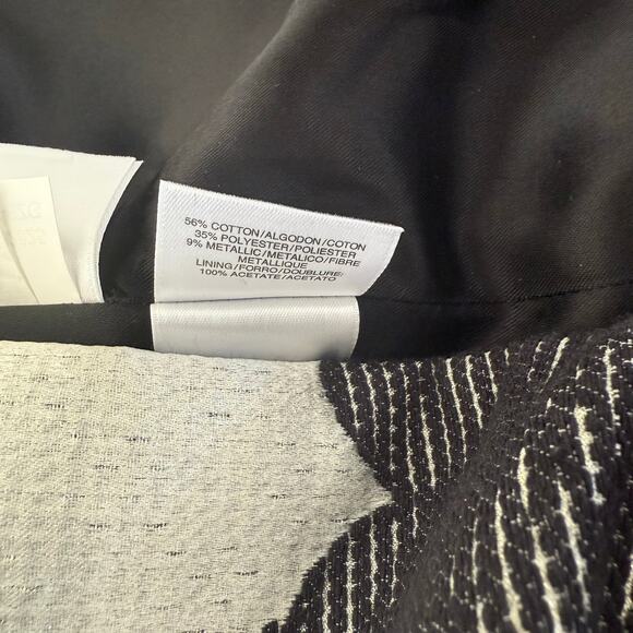 Albert Nipon Size 16 Sheath Dress Jacket Suit Set Black Floral on Silvery White - Picture 4 of 16